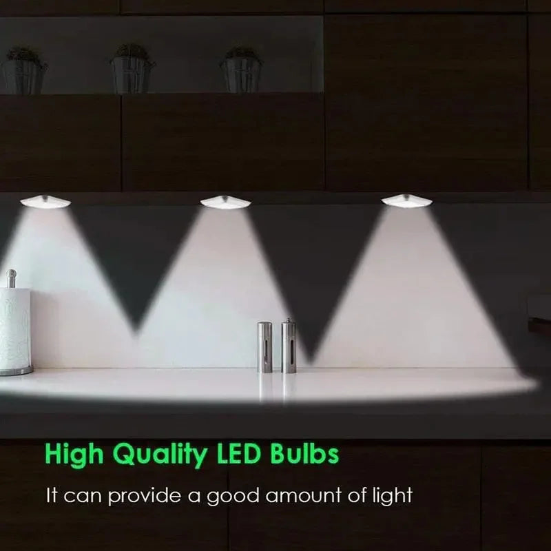 LED Night Light Smart Motion Sensor Night Light 3A Battery-powered Bedside Lamp Closet Bedroom Hallway Staircase Lighting