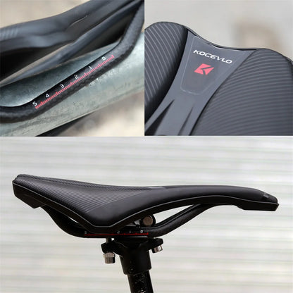 KOCEVLO Dimension 143 Carbon Saddle Ultralight 120g Breathable Comfortable Seat Cushion Bike Racing Saddle Carbon Rails