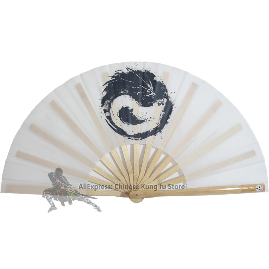 Tai Chi Dragon Bamboo Chinese Tai Chi Fans Kung fu Martial arts Training Fan