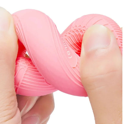 Silicone Hand Grip Strengthener 20-80LB Gripping Ring Finger Trainer Carpal Expander Muscle Finger Stretcher Relieve Wrist Pain