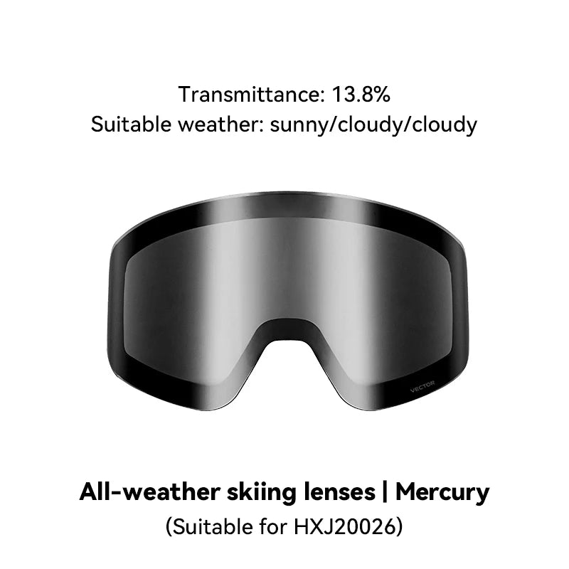 VECTOR Brand Double Layer Anti Fog Magnetic Absorption Cylindrical Ski Goggles UV400 Men Women Ski Glasses Snowboard poc glasses