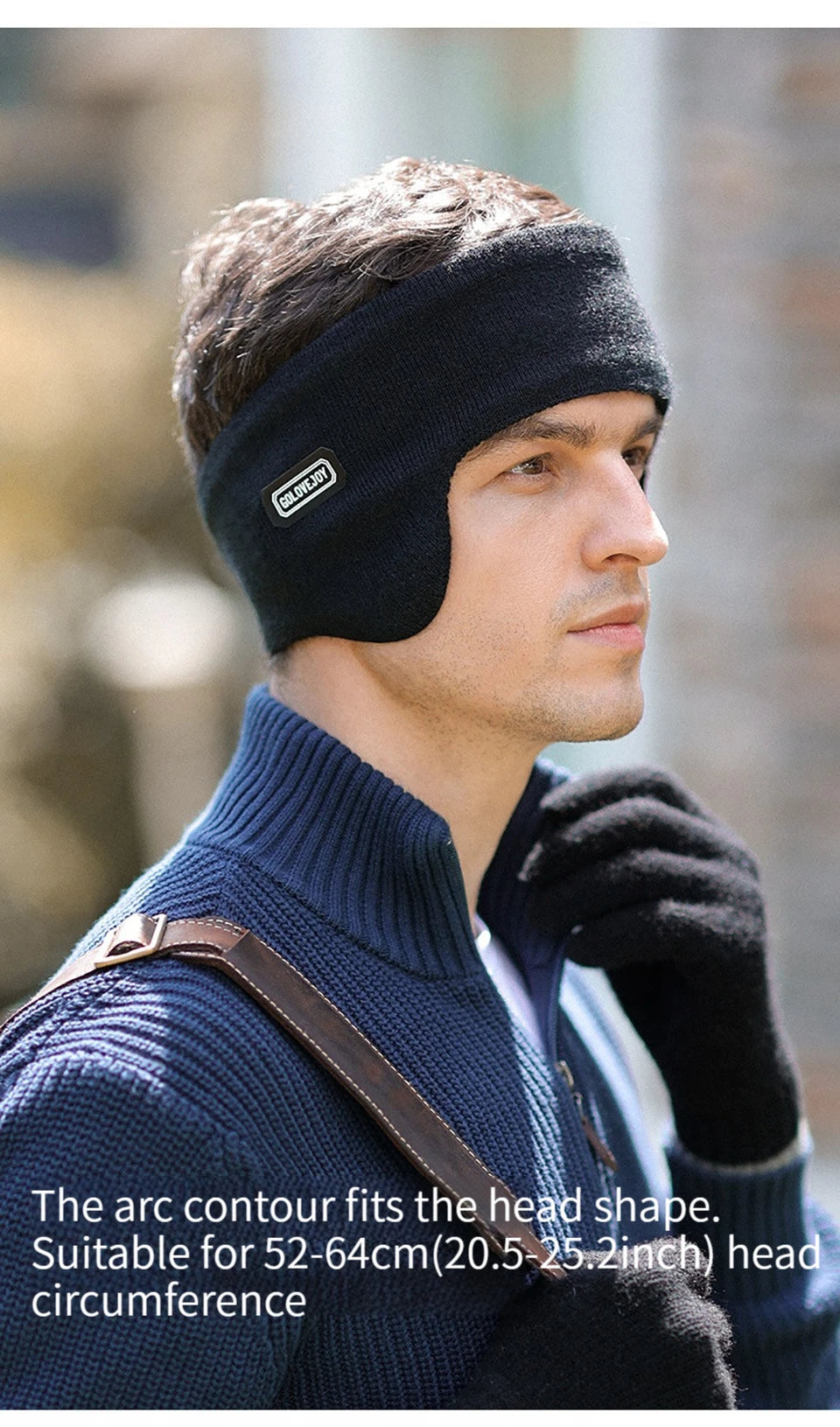 GTUBIKE Winter Unisex Thicken Warm Fur Earmuffs for Men Women Velvet Plush Ear Muffs Protector Outdoor Cycling Skiing, Black