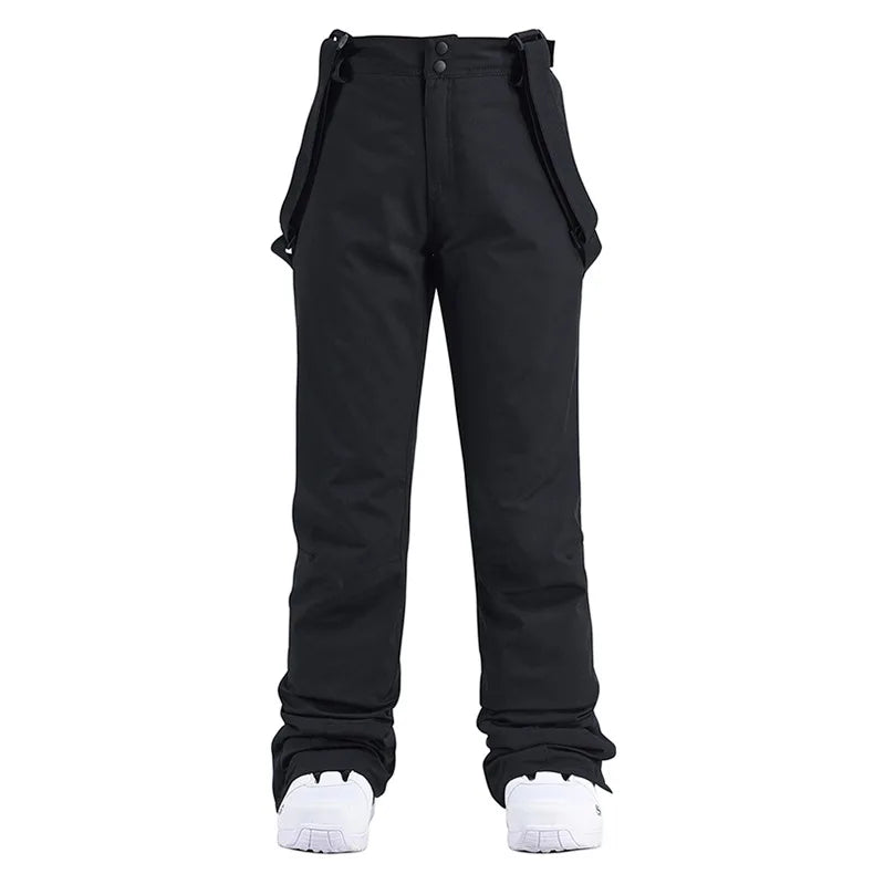 Cheap Women's and Men's Ice Snow Pants Outdoor Snowboarding Clothing Strap Trousers Skiing Suit Wear 10K Waterproof