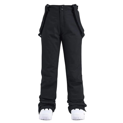 Cheap Women's and Men's Ice Snow Pants Outdoor Snowboarding Clothing Strap Trousers Skiing Suit Wear 10K Waterproof