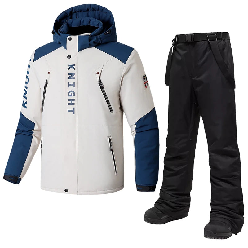 Fleece Ski Jackets and Pants, Good Quality L-8XL Windproof WaterProof.