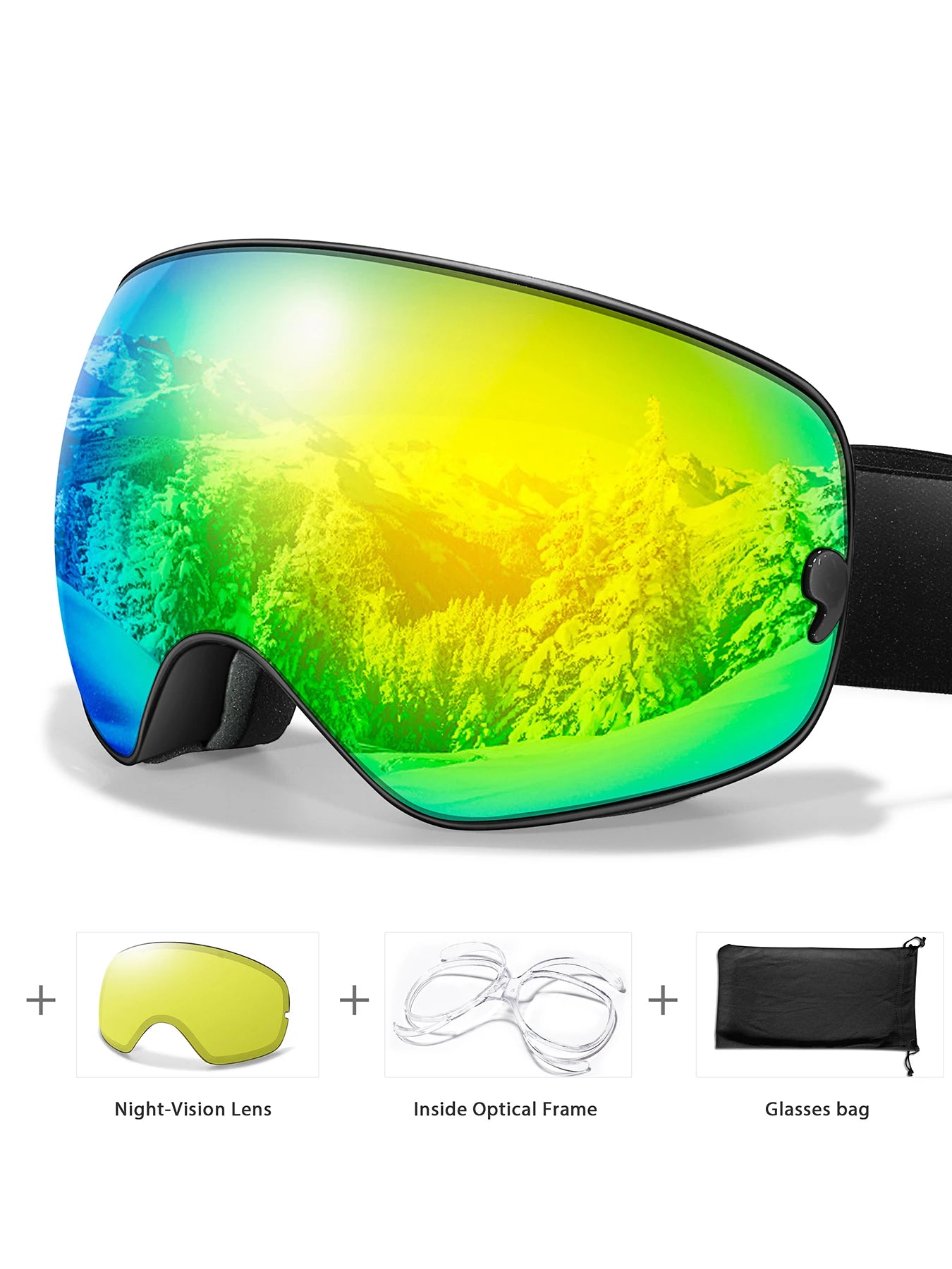 Classics Ski Goggles Double Layers Anti-fog Big Ski Glasses UV400 Skiing Mask Snowboard Men Women Winter Sports Snow Goggles