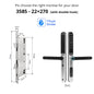 Waterproof TTLock Outdoor Gate Fingerprint Bluetooth APP RFID Code Keyless Electronic Smart Door Lock for Glass Aluminum Sliding