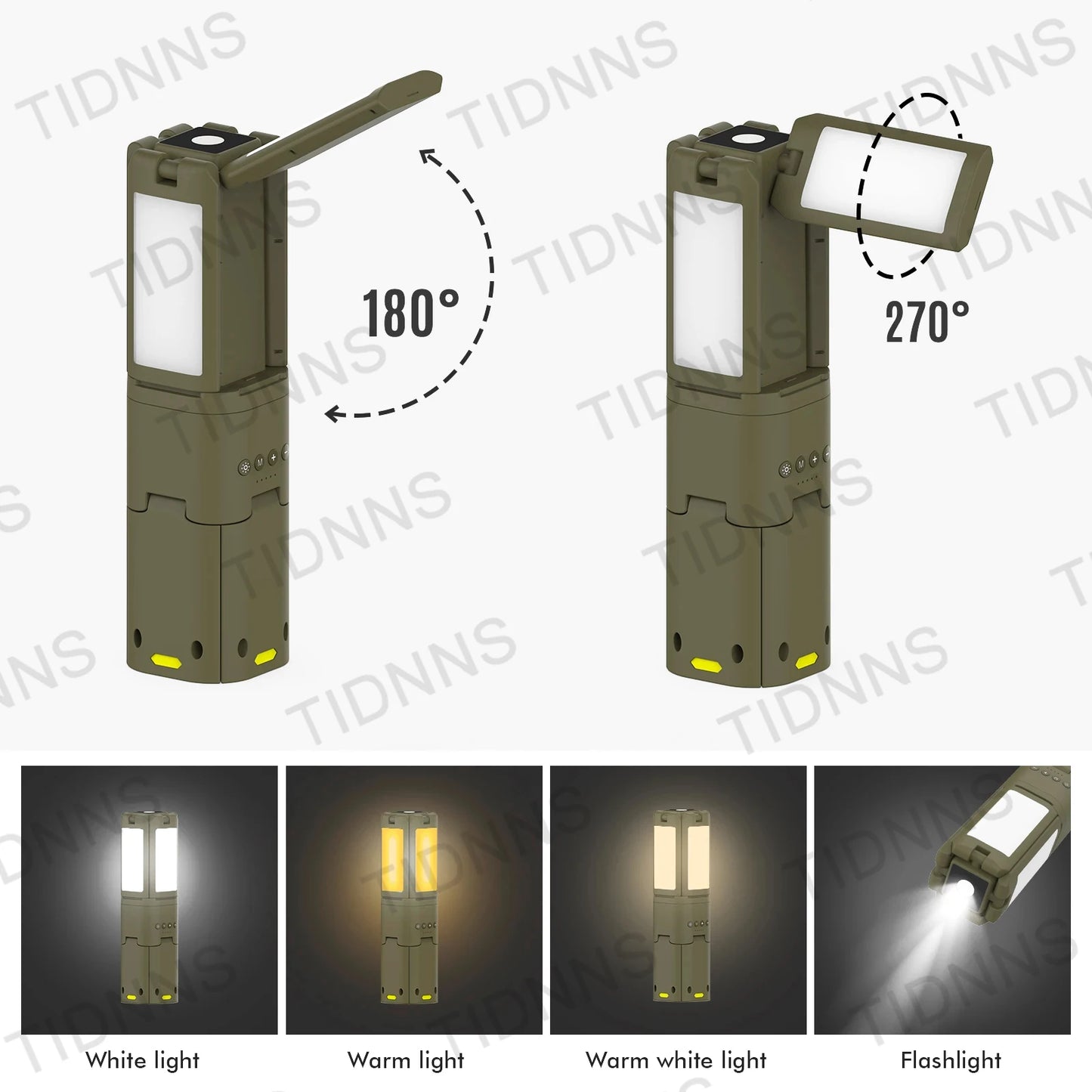 14000mAh Rechargeable Outdoor Hiking Fishing Tent Lamp Super Bright Magnetic Rotatable Telescopic LED RV Camping Lantern