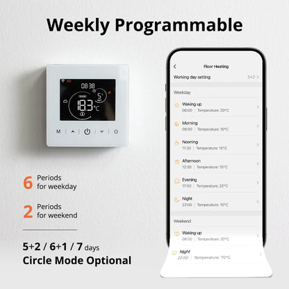 Beok Smart Home Tuya WIFI Thermostat Battery-powered Thermoregulator  for Gas Boiler Smart Life Work with Alexa Google Home