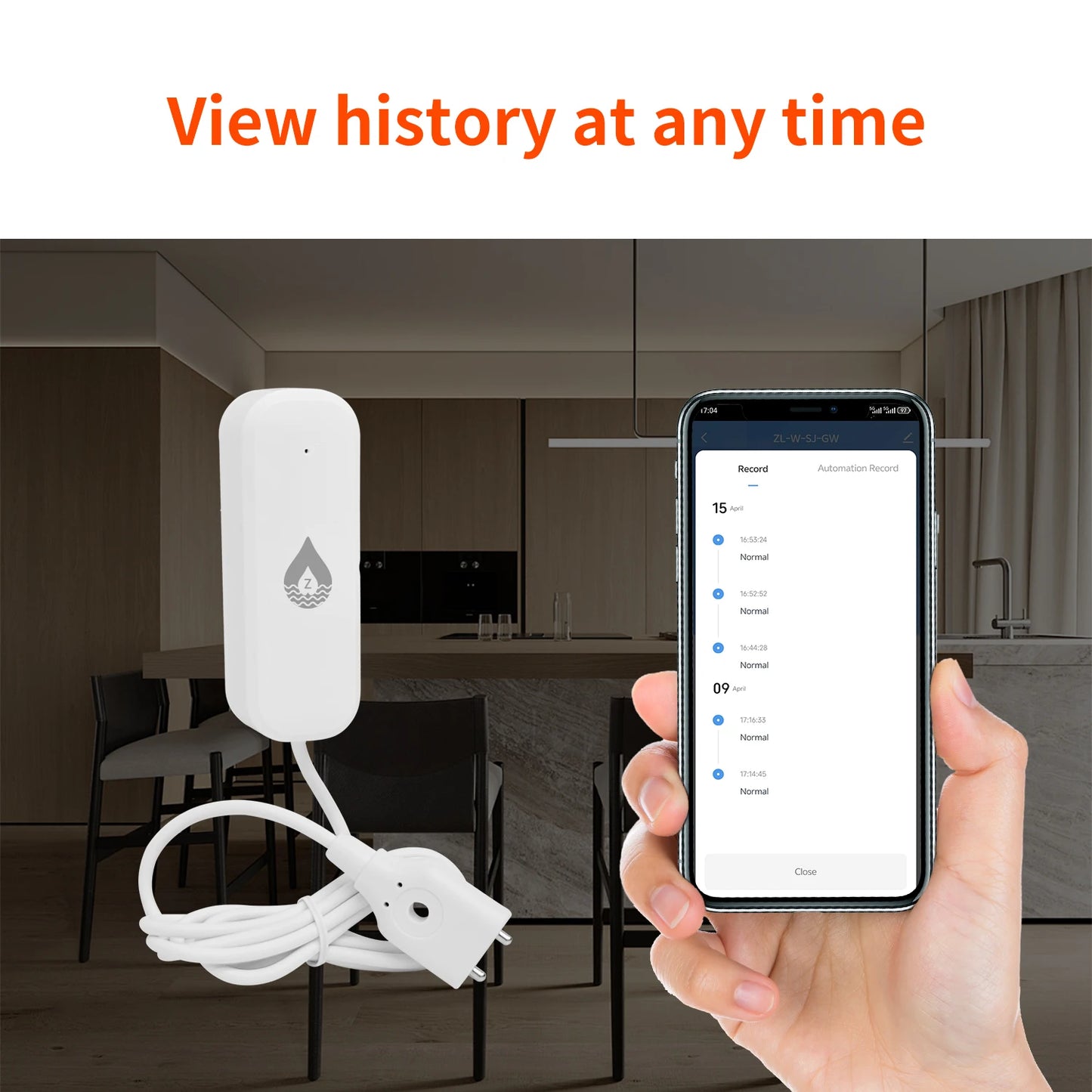 Tuya WiFi/Zigbee Water Sensor Underground Water Level Leak Detector Smart Home Security APP Remote Monitor Security Protection