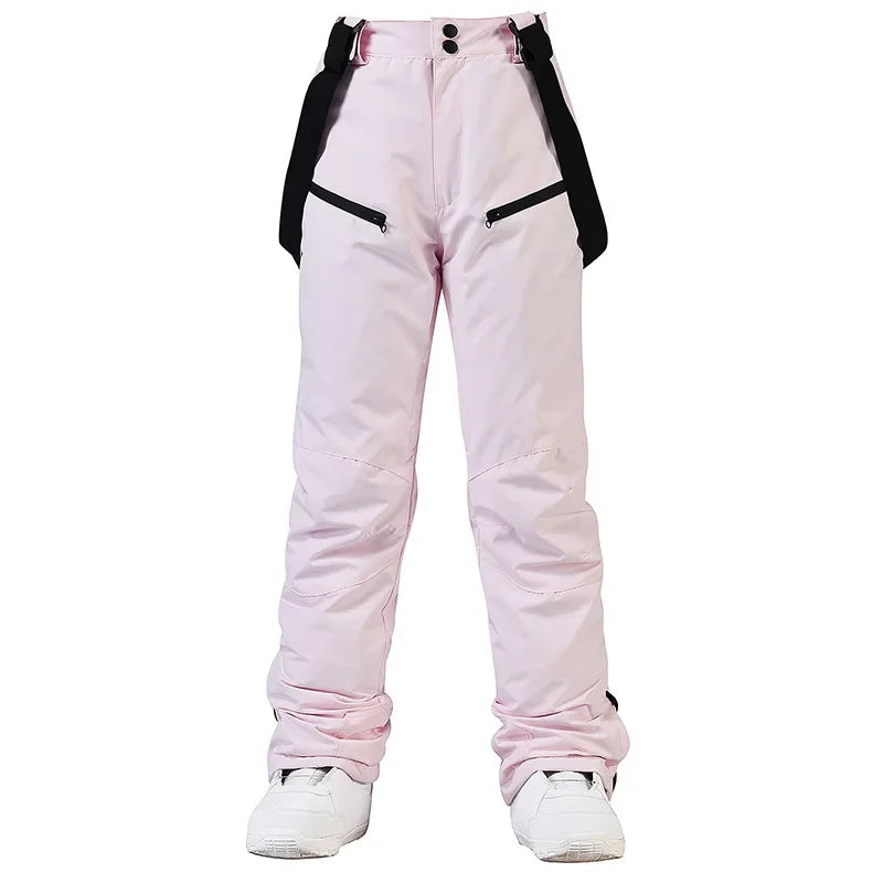 Women's and Men's Ski Pants Windproof Waterproof Snowboarding Pants Winter Outdoor Warm Snow Sports Pants Men Women Skiing
