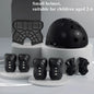 2-14 years Old Bike Helmet Set Skateboard Knee Pads Protective Gear Set Kids Wrist Guards Sport Cycling Roller Skating Scoote