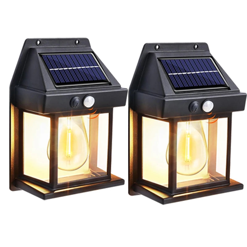 Solar-Powered Motion Sensor Light, LED,Waterproof, Outdoor WallLight, 