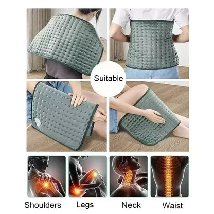 Electric Heating Pad Adjustable Warm Body Blanket Heated Blanket Waist Back Leg Warming Mat with Intelligent Timing Heated Pad