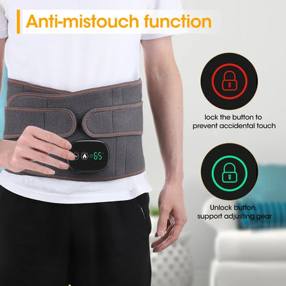 Lumbar Traction Device Heating Airbag Inflatable Decompression Back Belt Hot Compress Massage Men Women Waist Support Belt
