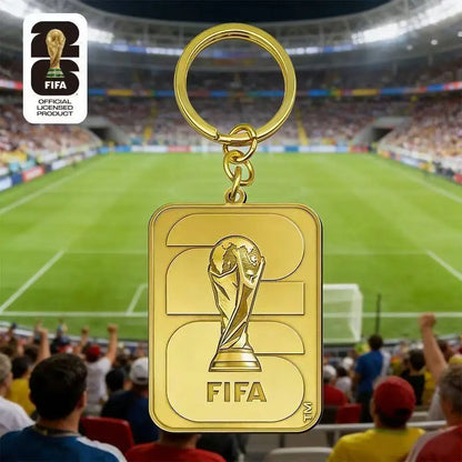 2026 FIFA World Cup Enamel Metal Keychain, UV Printed Soccer Key Ring, Football Fan Souvenir, Car Bag Pendant, Sports Gift