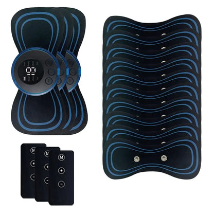 Remote Control Neck Massager Portable Smart Electric Rechargeable Shoulder Massage Patch Muscle Relaxation and Fatigue Relief