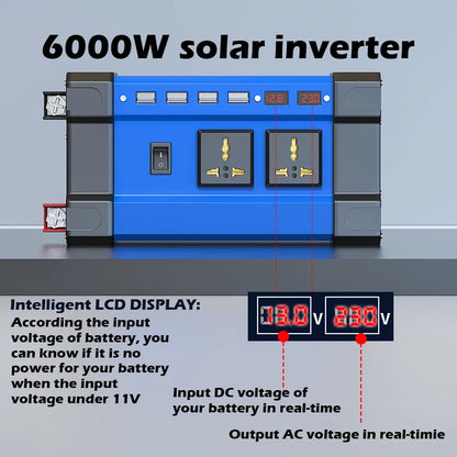 Off-Grid Power Bundle: 6000W Bendable Solar System with MPPT Controller & Hybrid Inverter for Cabins/Vans