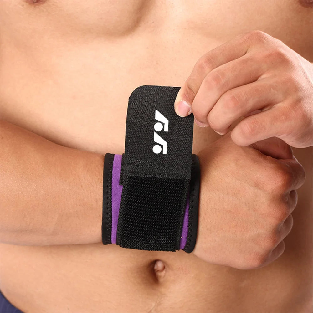 1 Pc Wristband Wrapping Compression Sports Wrist Thin Style Elastic Adjustable Wrist Guard Support Basketball Run Sweatband Gym