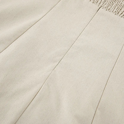 Minimalist Cotton Linen Design Strapless Dress Summer Women's Personal Street Elastic Backless Pocket Vacation Beach Dress