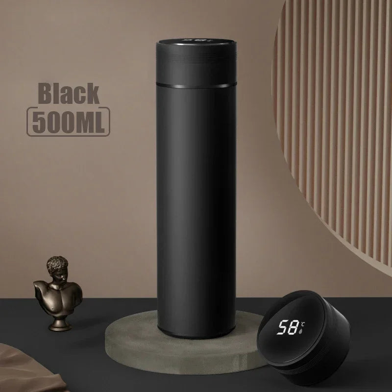 510ml Thermos Coffee Mug Stainless Steel Coffee Cup Temperature Display Vacuum Flask Thermal Tumbler Insulated Cup Water Bottle