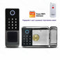 Tuya Wifi Waterproof Outdoor Smart Door Lock TTLock App Fingerprint Lock Card Code Remote Unlock Keyless Digital Electronic Lock