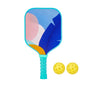 Kids Pickleball Paddles Cute with Small Grip Lightweight Pickleball Rackets Honeycomb Core Fiberglass Set for Children