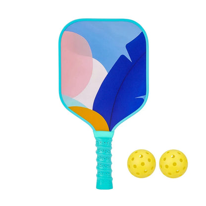 Kids Pickleball Paddles Cute with Small Grip Lightweight Pickleball Rackets Honeycomb Core Fiberglass Set for Children