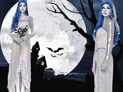 Dress for Female Devil Cosplay Party Devil Corpse Bride Costumes Halloween Women Scary Vampire Costume Clothes Witch Dresses \