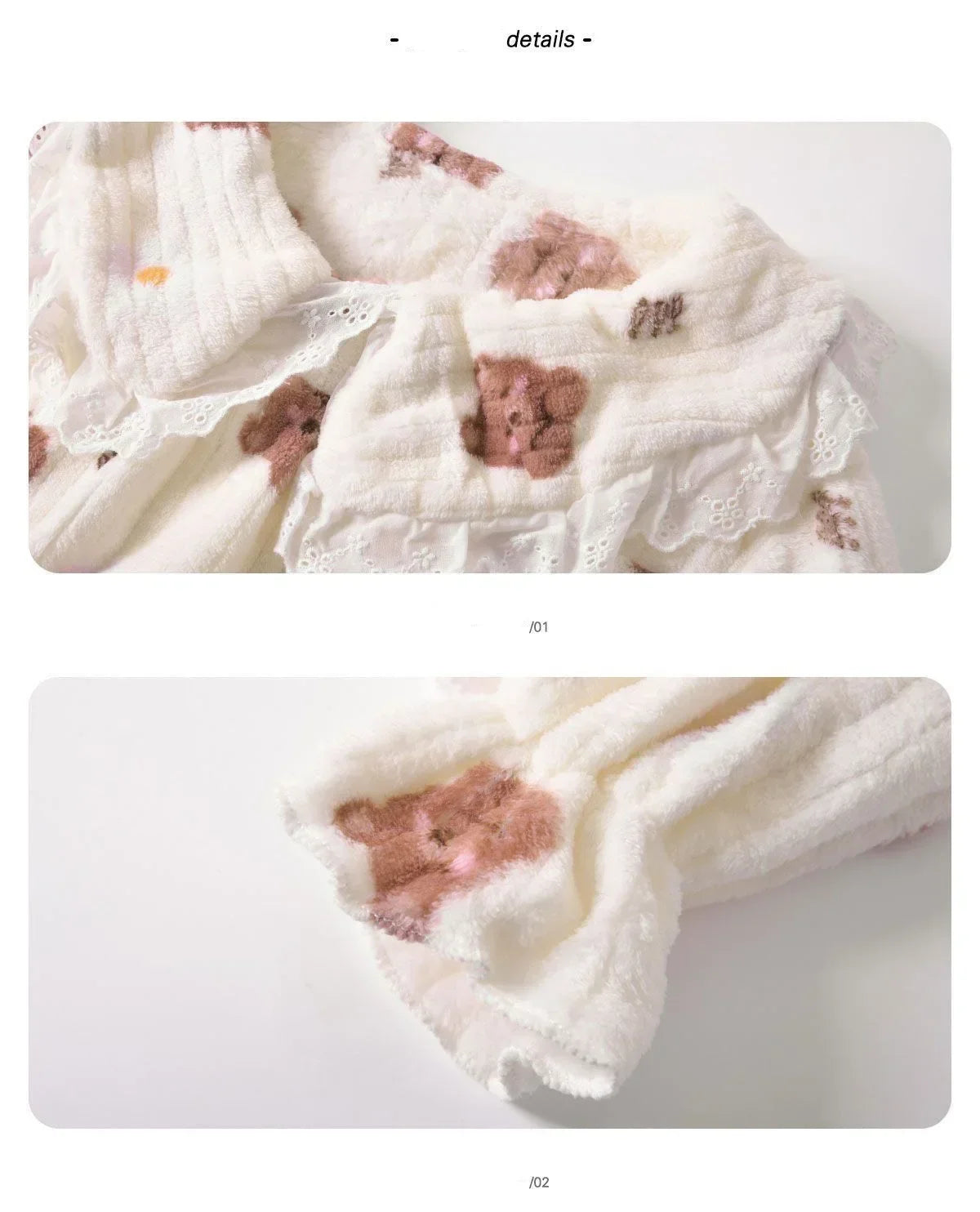 Ruffles Pajamas for Women Autumn Winter Peter Pan Collar Ruffle Sleeve Pajama Top and Elastice Waist Pants 2 Pcs Pajama Sets