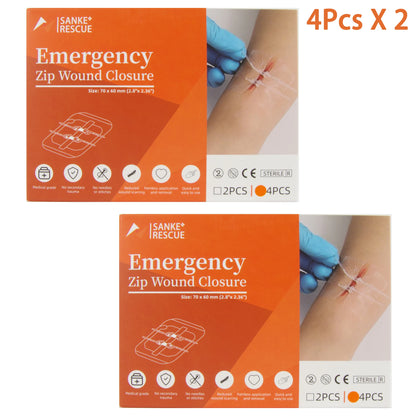 Zipper Band-aid Painless Wound Closure Device Suture-free Wound Dressing Patches Zip Suture Reducer Band Aid
