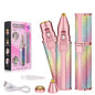 2 in 1 Electric Eyebrow Trimmer Painless Eye Brow Epilator For Women Makeup Mini Razors Portable Facial Hair Removal Shaver