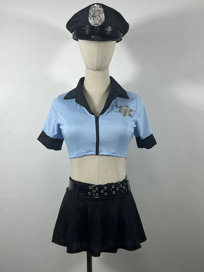 Sexy Police Costume Women's Cop Outfit Adult for Cosplay Suit