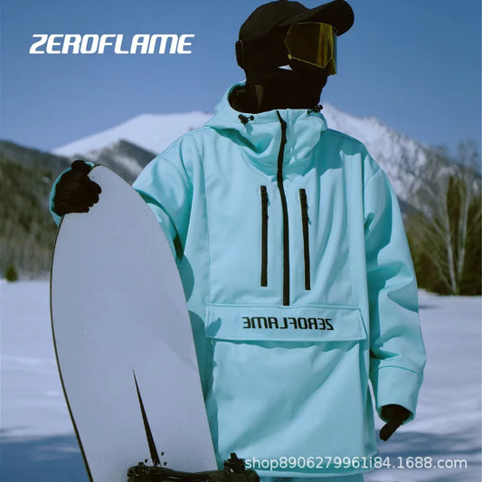 3L Ski Wear Women Man Hooded Sweater Reflective Trend Ski Coat Thickened Warmth and Waterproof Ski Equipment Ski Jacket Women