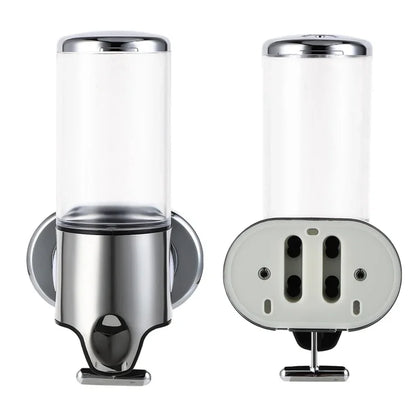 Bathroom Soap Dispenser Press Hand Sanitizer Holder Wall Mount Soap Shampoo Head Shower Liquid Dispenser Bathroom Accessories