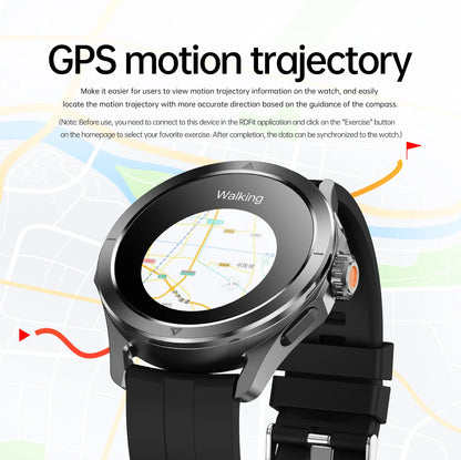 New For Xiaomi S4 Ultra Outdoor Sport Men HD AMOLED Display GPS Track Altimeter Heart Rate Bluetooth Call Waterproof Smart Watch