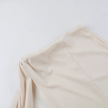 Women's Hot Sweetheart Long Dress New Fashion Asymmetric Temperament Slim Package Hip Simple Tie Dresses