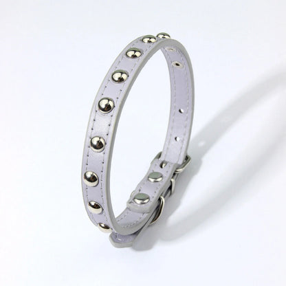 Rivets Anti-Bite Leather Dog Cat Collars Pu For Small Medium Large Dogs Pet Collar Pet Products Kitten Puppy Neck Strap
