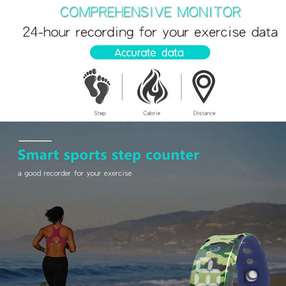 Smart Male Woman Student Children's Sports Electronic Bracelet Vibration Alarm Clock Waterproof Step Count Gift Electronic Watch