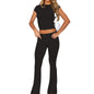 2 Piece Sets for Women Summer Sports Outfits Short Sleeve Solid Sexy Slim Crop T-Shirts Pants Leggings Y2K Clothes Streetwear