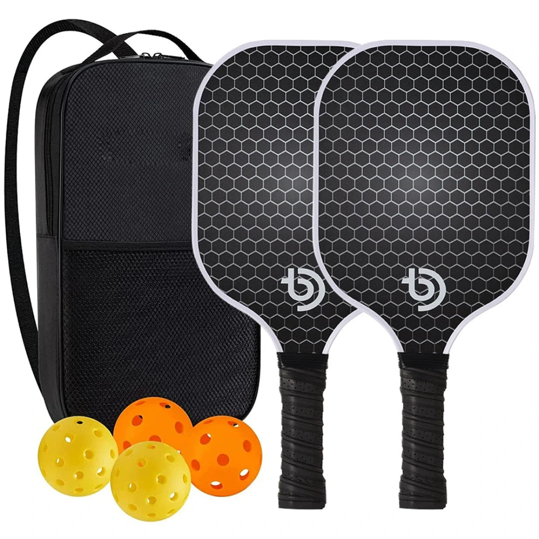 Pickleball Paddles Set-Graphite Glass Fiber Usapa Approved Lightweight Racquets Set Indoor and Outdoor Exercise For All Ages