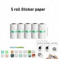DOLEWA D8 Portable Mini Printers Wireless Bluetooth Inkless Sticker Maker Printer Tag Price Machine for Office School Kitchen