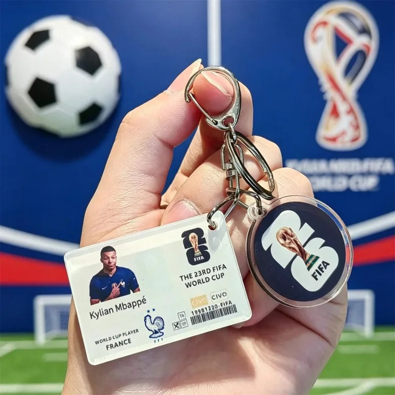 FIFA Official 2026 World Cup Trophy Keychain Authentic World Cup Merchandise Football Fan Gift Pendant