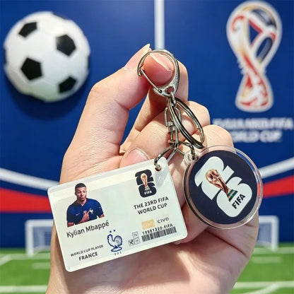 FIFA Official 2026 World Cup Trophy Keychain Authentic World Cup Merchandise Football Fan Gift Pendant