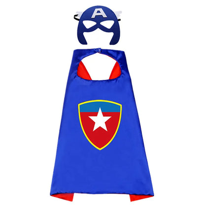 Superhero Capes for Kids 3-10 Year Old Boy Gifts Boys Cartoon Dress Up Costumes Party Supplies Easter Gifts