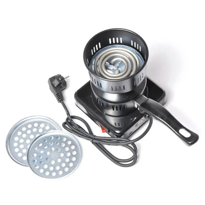 600W Electric Stove Charcoal Burner Coal Heater Shisha Hookah Heating Coal Lighter Stove for Portable Detachable BBQ Party Tool