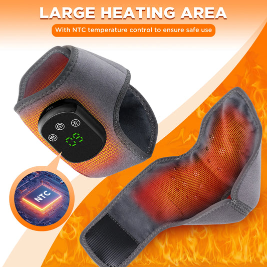 Electric Ankle Protector Ankle & Wrist Massager Foot Brace Hot Compress Vibration Ankle Support Guard Band Muscle Relaxation