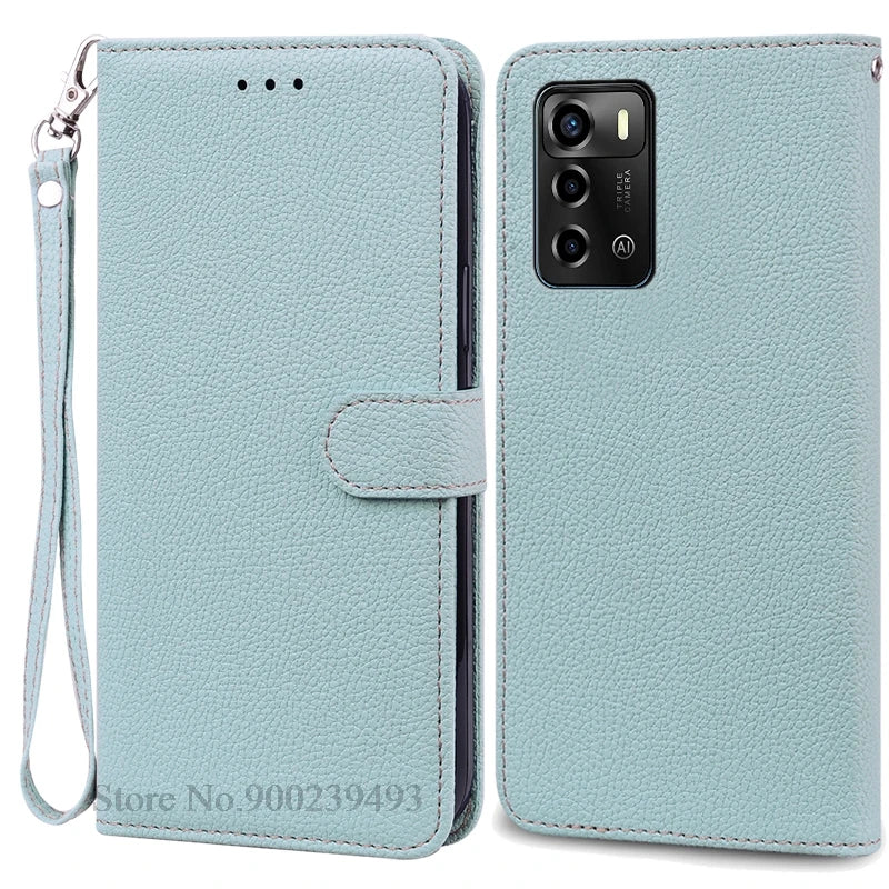 For ZTE Blade V40 Vita Case Soft Silicone Back Cover For ZTE Blade V40 Vita Case Leather Wallet Flip Cover Fundas