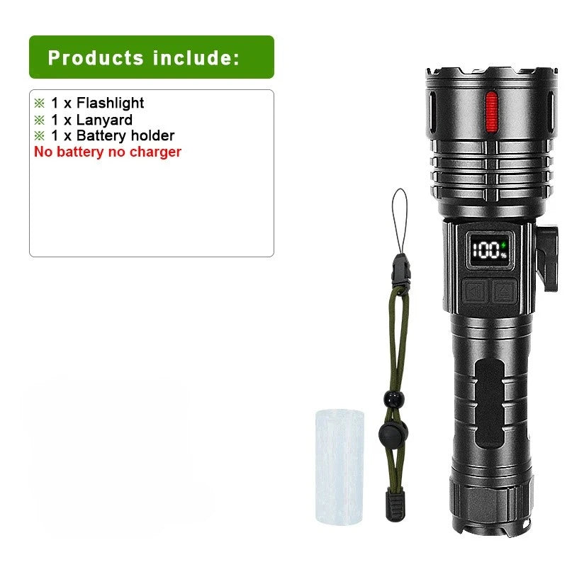 20000000LM Most Powerful Flashlights Super Bright White Laser Torch Waterproof Hand Lamp Magnetic With Tail Knife Lantern