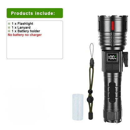 20000000LM Most Powerful Flashlights Super Bright White Laser Torch Waterproof Hand Lamp Magnetic With Tail Knife Lantern